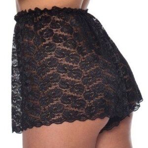 American Apparel | High Waist Sheer Lace Short